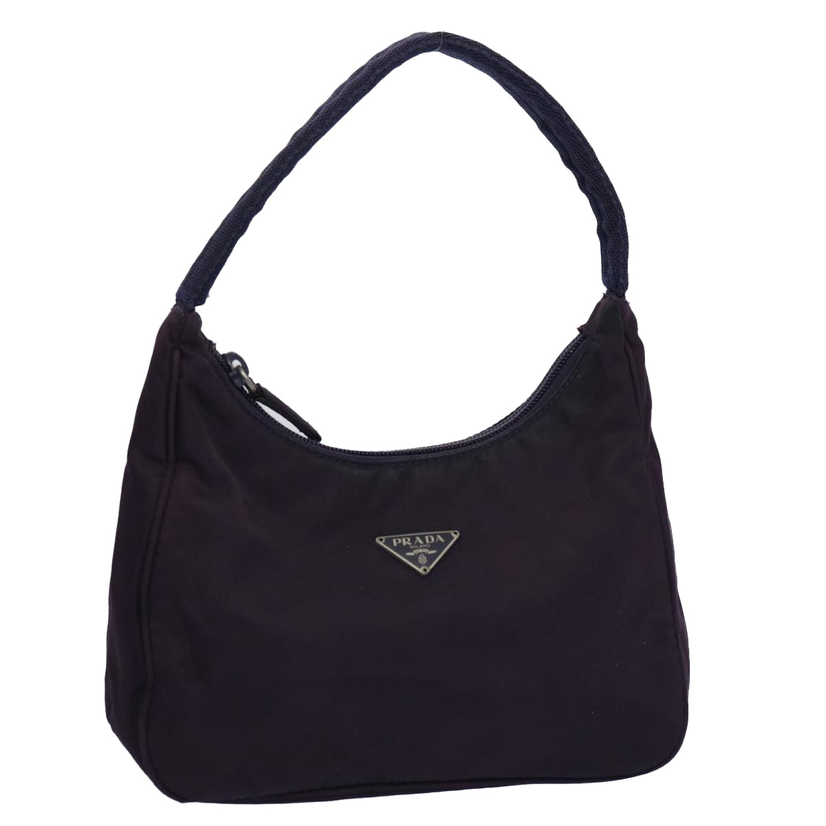 PRADA Hand Bag Nylon Purple Auth bs10886