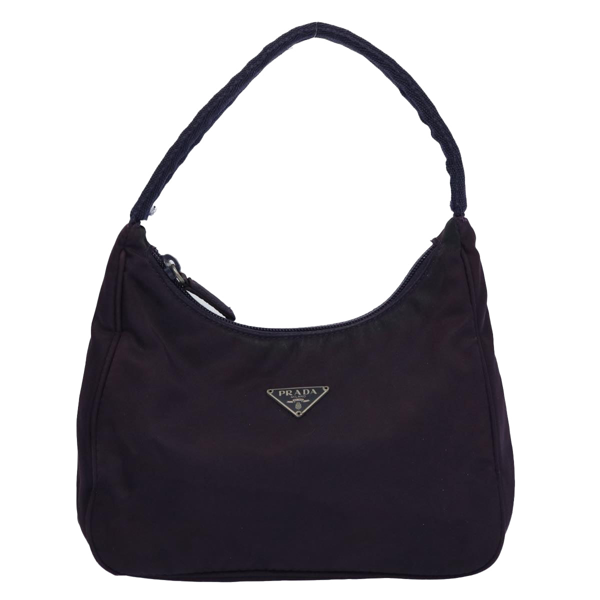 PRADA Hand Bag Nylon Purple Auth bs10886