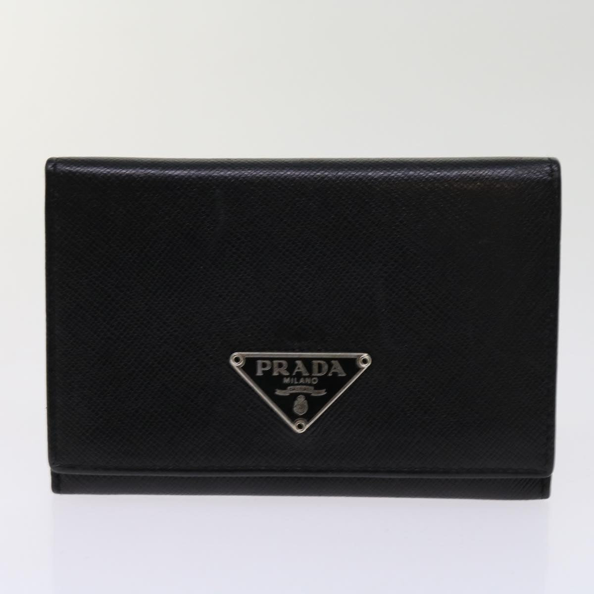 PRADA Card Case Key Case Leather 2Set Black Auth bs10887 - 0