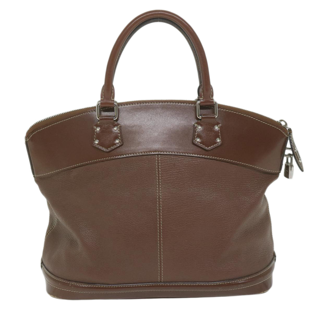 LOUIS VUITTON Suhari Lockit PM Hand Bag Leather Brown M91889 LV Auth bs10903 - 0