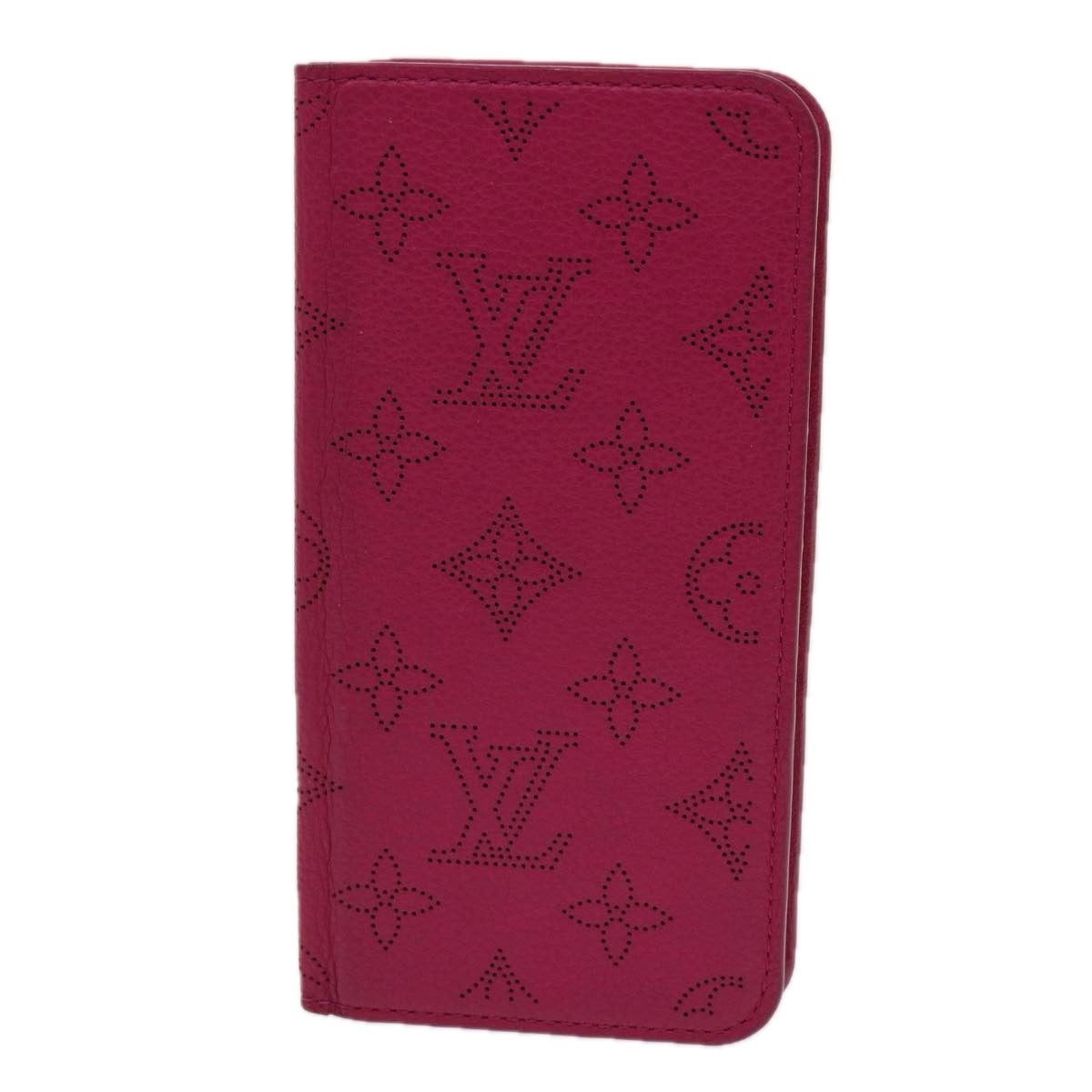 LOUIS VUITTON Monogram Mahina iPhone 7+ Case Pink LV Auth bs10951 - 0