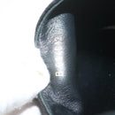 CHANEL Pumps Shoes Velor 38 Black CC Auth bs10973-10