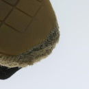 CHANEL Pumps Shoes Velor 38 Black CC Auth bs10973-7