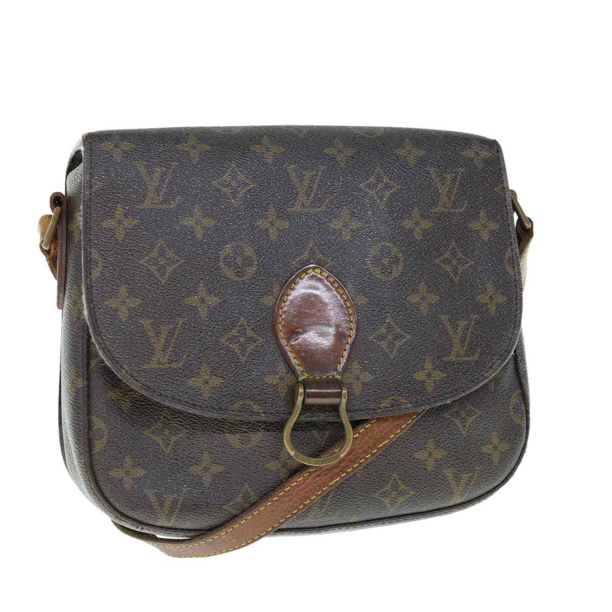 LOUIS VUITTON Monogram Saint Cloud GM Shoulder Bag M51242 LV Auth bs10982