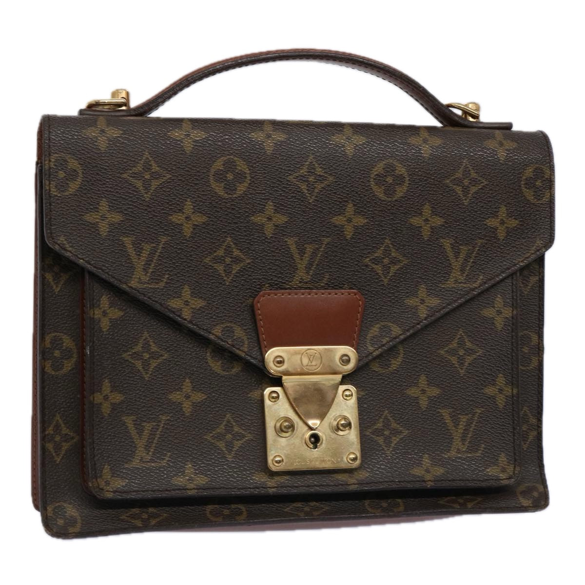 LOUIS VUITTON Monogram Monceau 26 Shoulder Bag 2way M51187 LV Auth bs10987