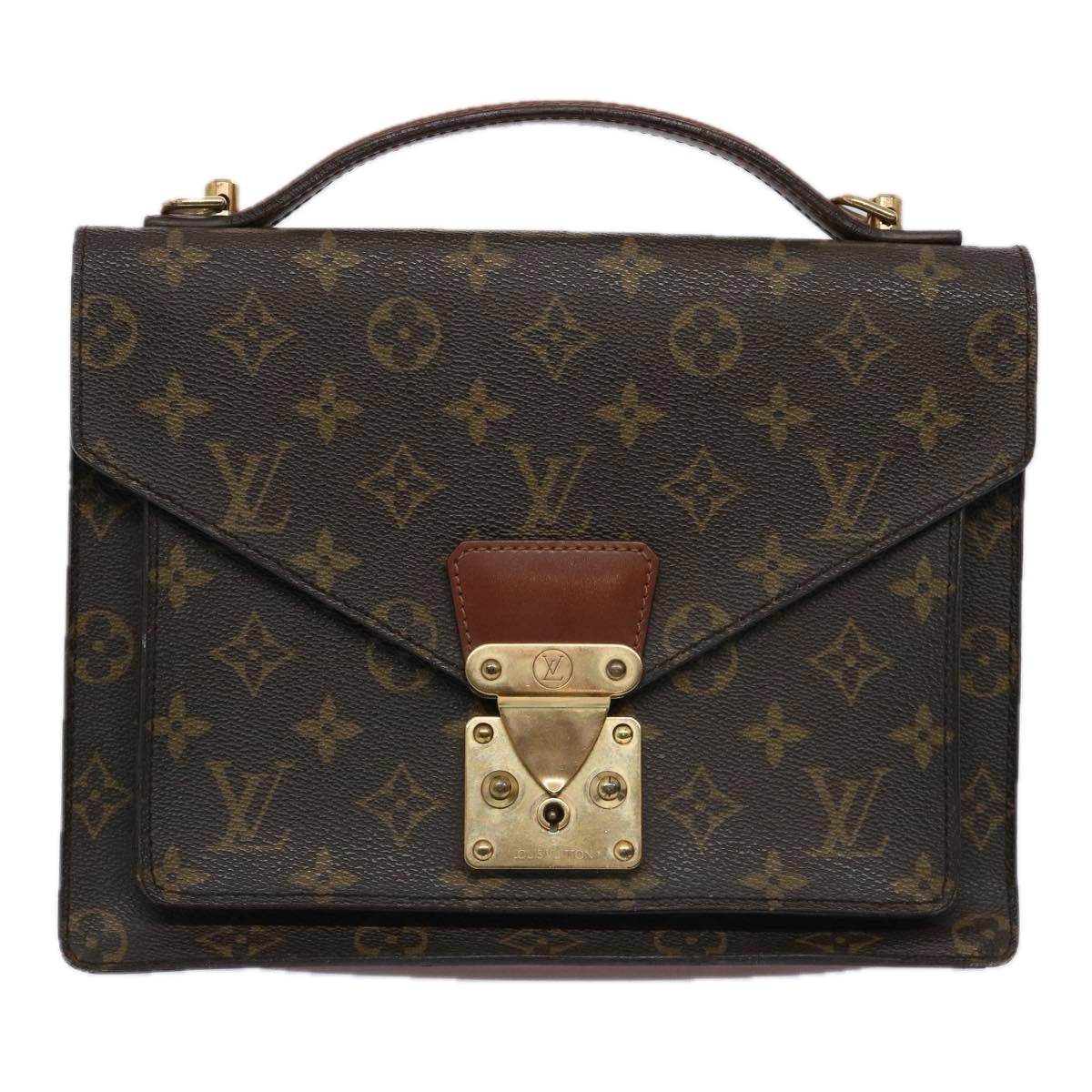 LOUIS VUITTON Monogram Monceau 26 Shoulder Bag 2way M51187 LV Auth bs10987