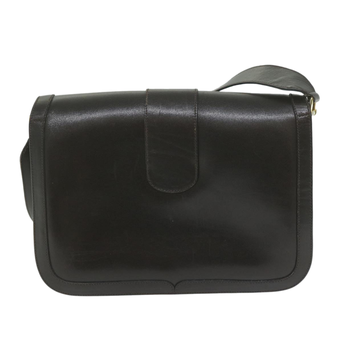 BALENCIAGA Shoulder Bag Leather Brown Auth bs11003 - 0