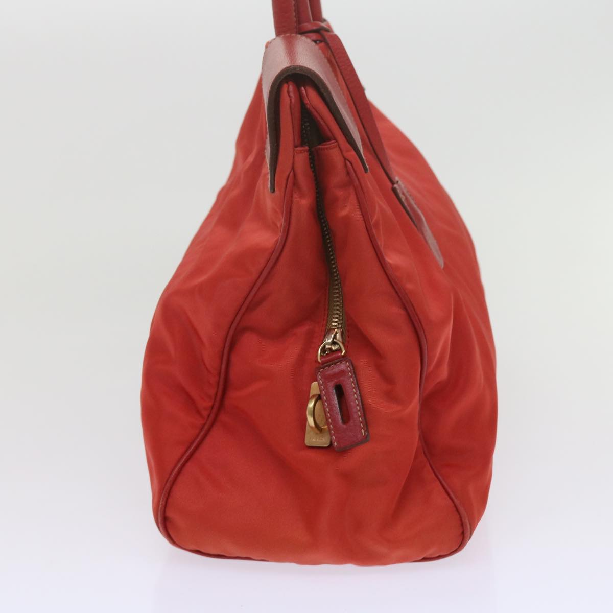 PRADA Hand Bag Nylon Red Auth bs11015