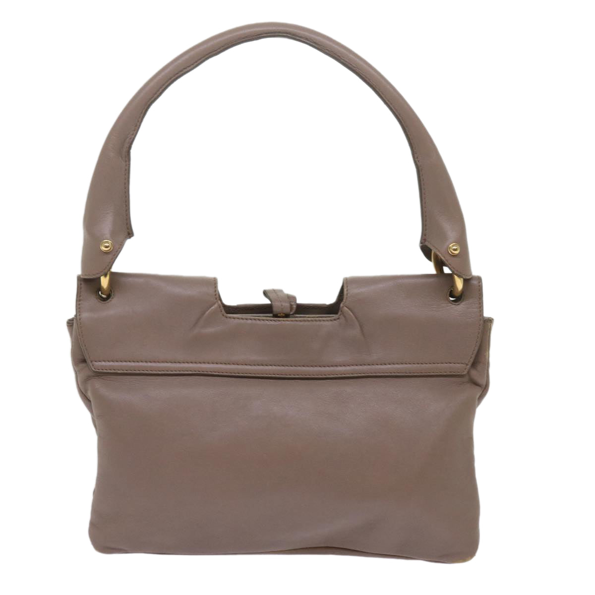 Salvatore Ferragamo Shoulder Bag Leather Brown Auth bs11025 - 0
