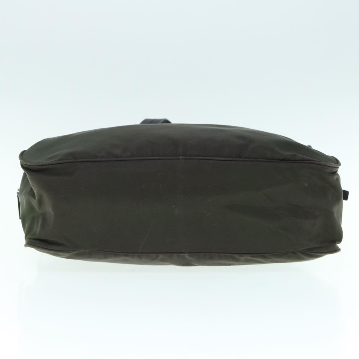 PRADA Hand Bag Nylon Khaki Auth bs11036