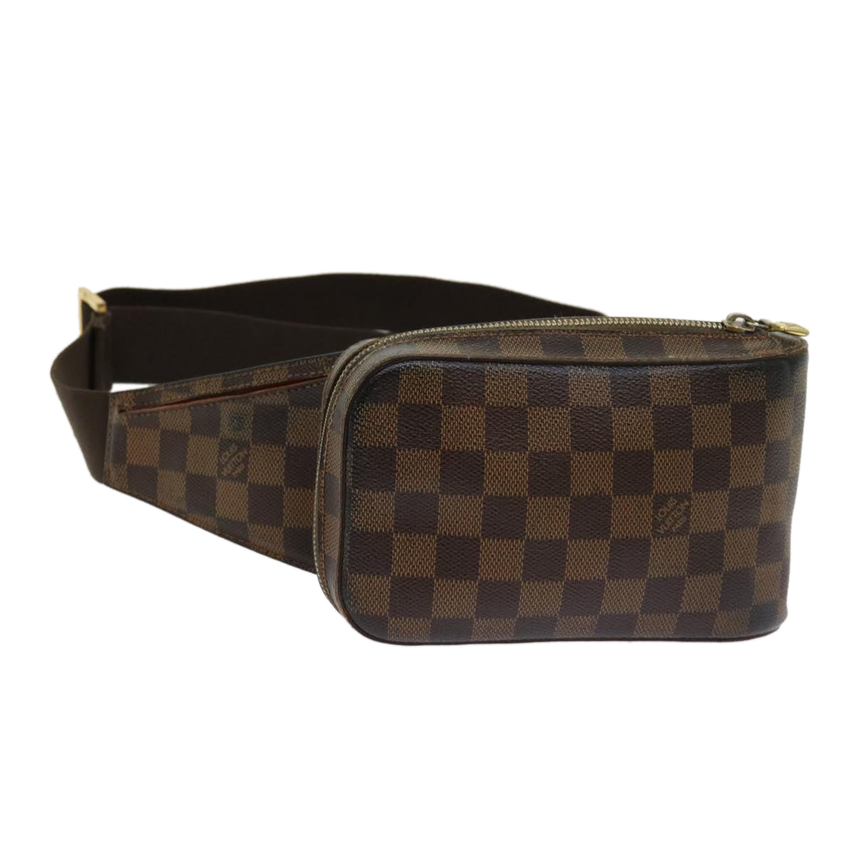 LOUIS VUITTON Damier Ebene Geronimos Shoulder Bag N51994 LV Auth bs11052