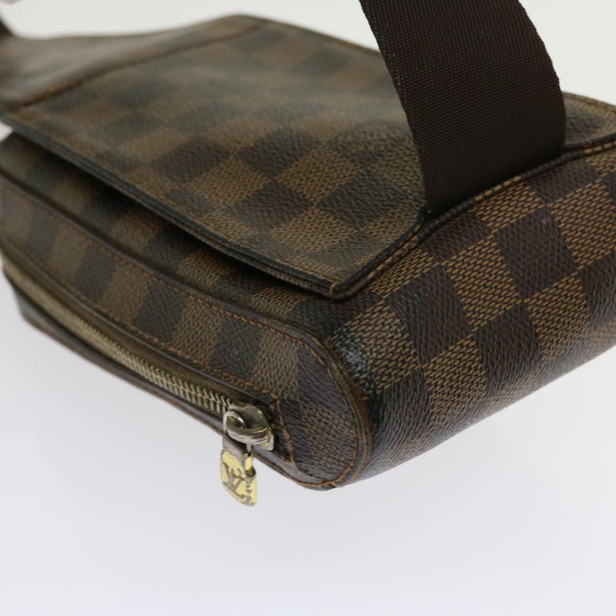 LOUIS VUITTON Damier Ebene Geronimos Shoulder Bag N51994 LV Auth bs11052