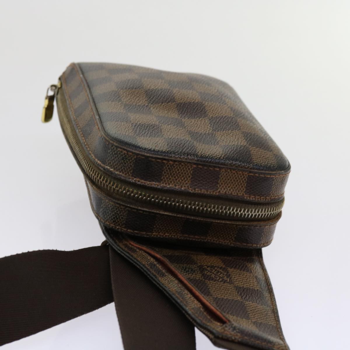 LOUIS VUITTON Damier Ebene Geronimos Shoulder Bag N51994 LV Auth bs11052