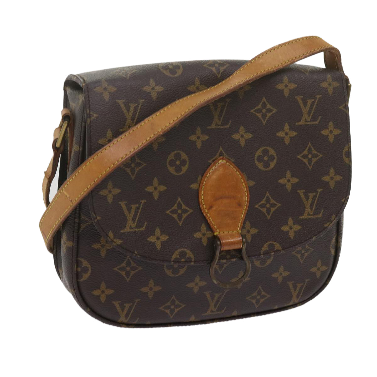 LOUIS VUITTON Monogram Saint Cloud GM Shoulder Bag M51242 LV Auth bs11060