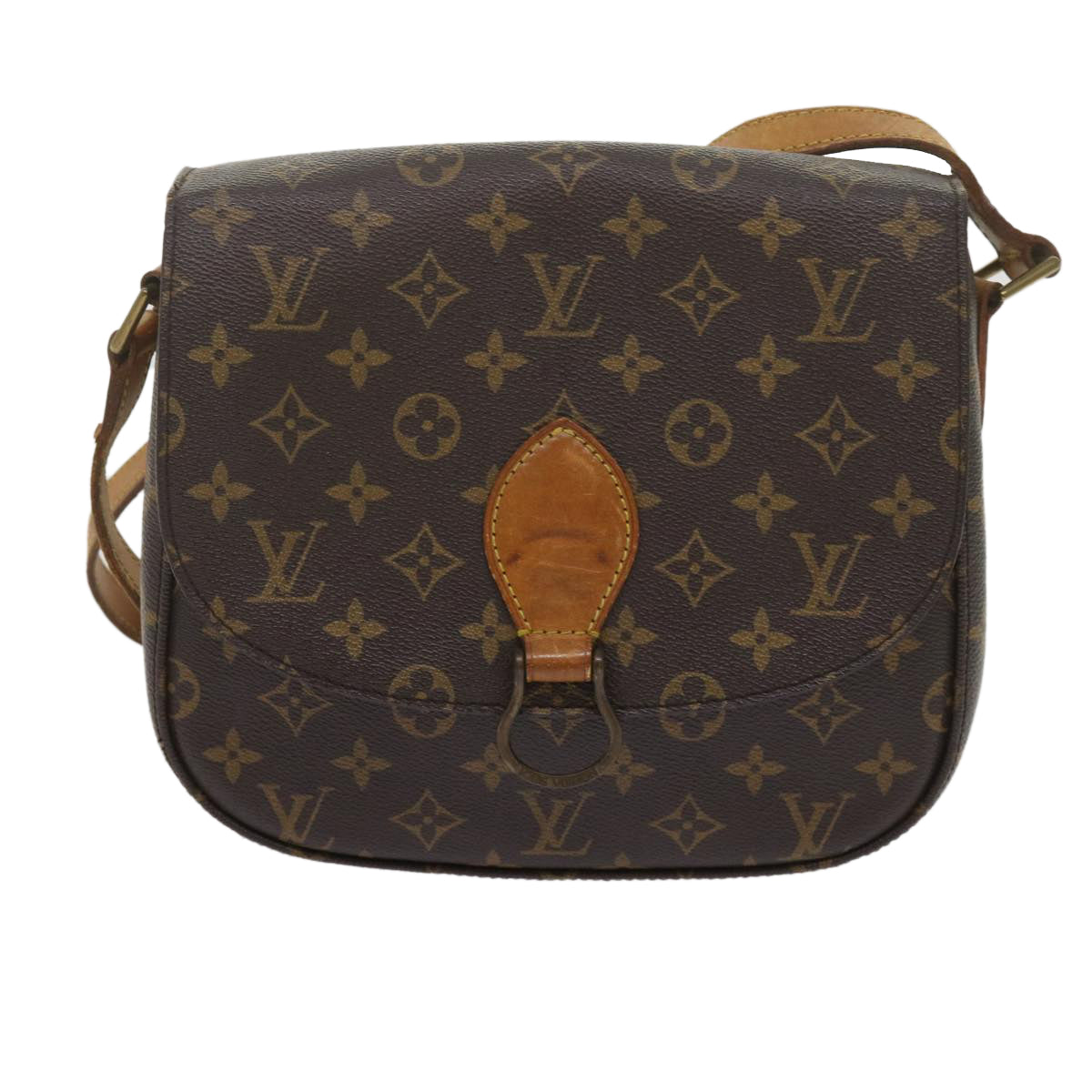 LOUIS VUITTON Monogram Saint Cloud GM Shoulder Bag M51242 LV Auth bs11060