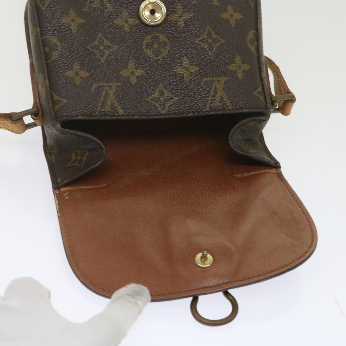 LOUIS VUITTON Monogram Saint Cloud PM Shoulder Bag Vintage M51244 Auth bs11061