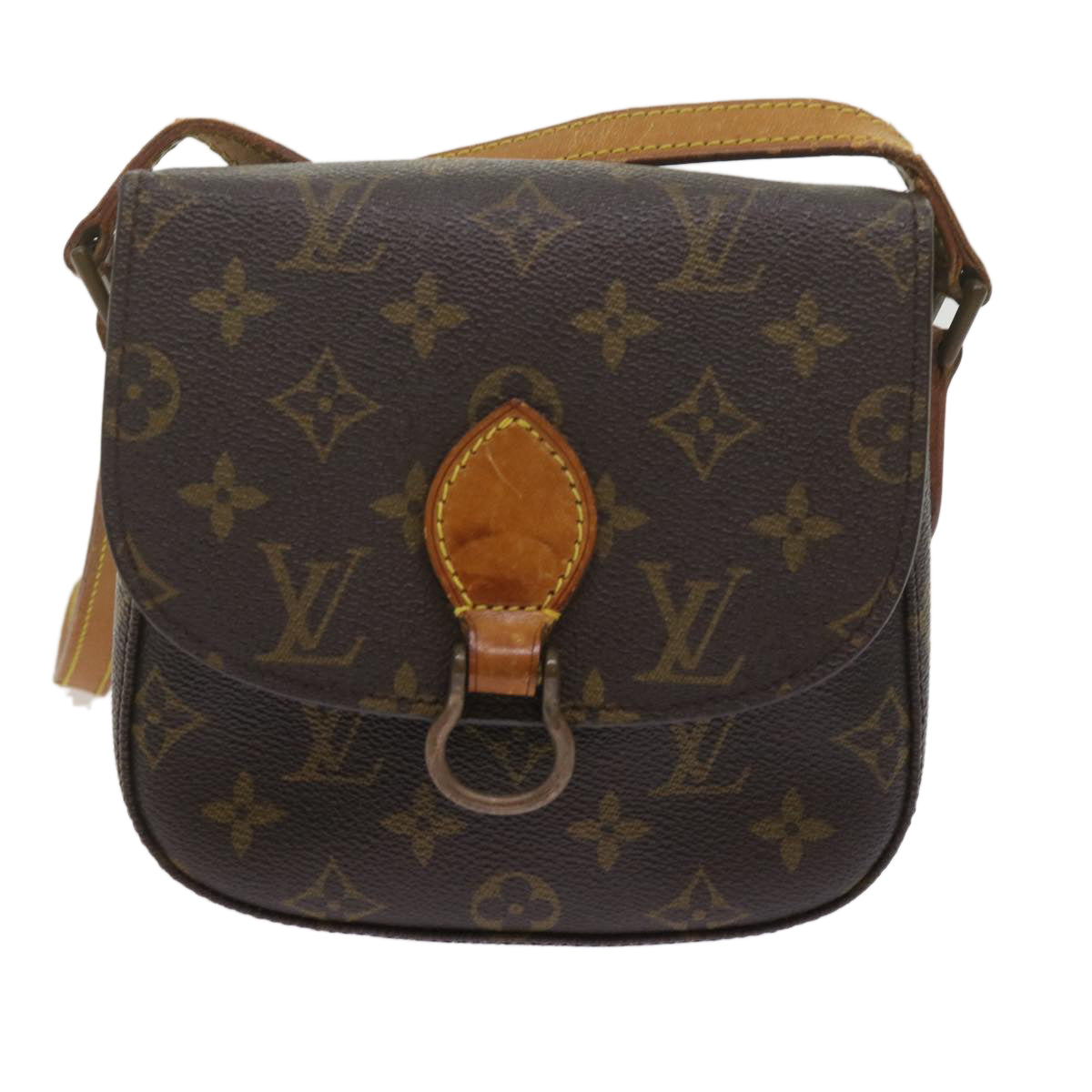 LOUIS VUITTON Monogram Saint Cloud PM Shoulder Bag Vintage M51244 Auth bs11061