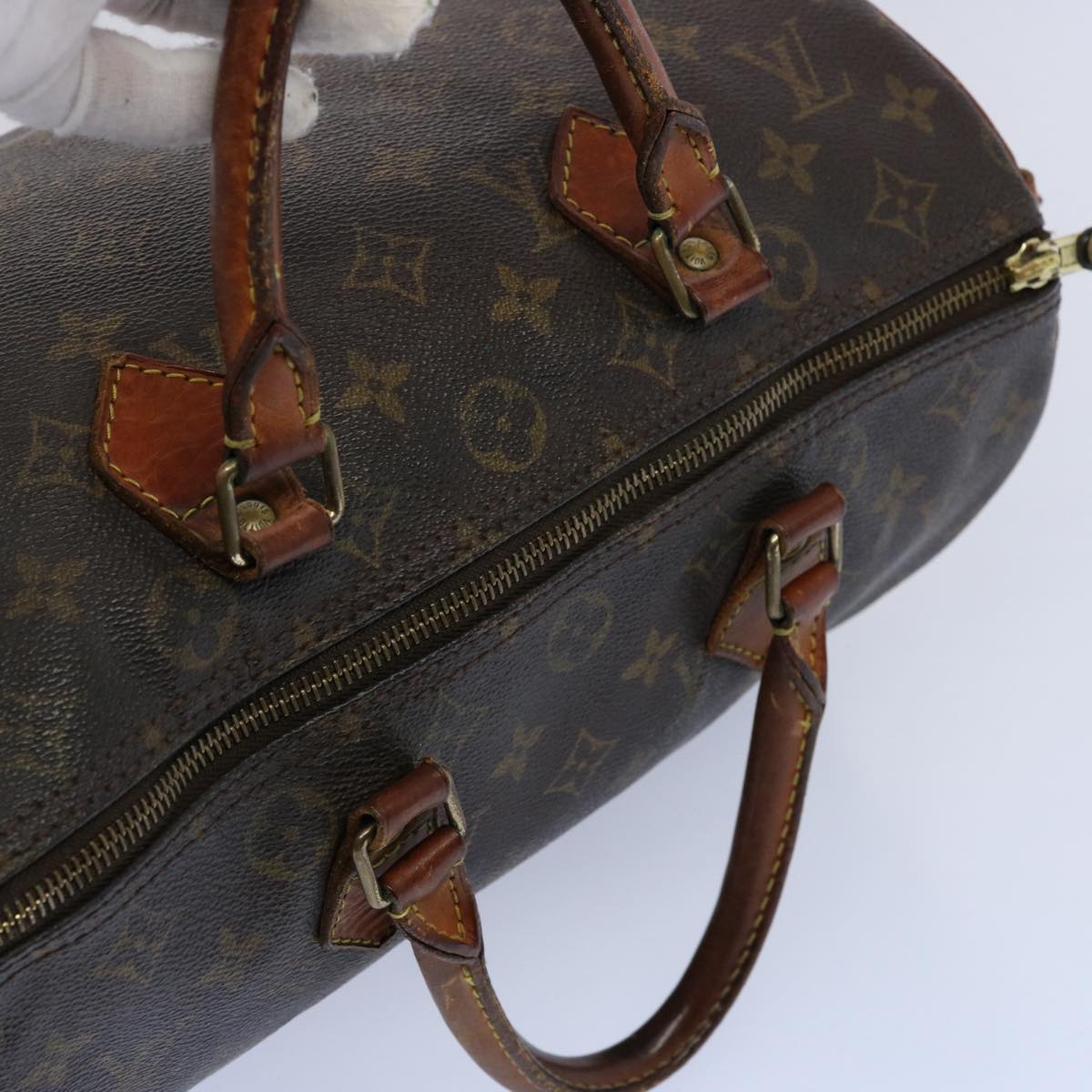 LOUIS VUITTON Monogram Speedy 30 Hand Bag M41526 LV Auth bs11064