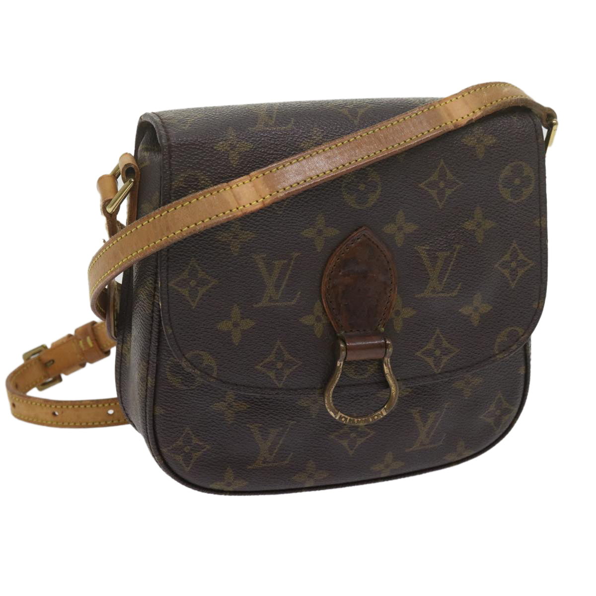 LOUIS VUITTON Monogram Saint Cloud MM Shoulder Bag M51243 LV Auth bs11069