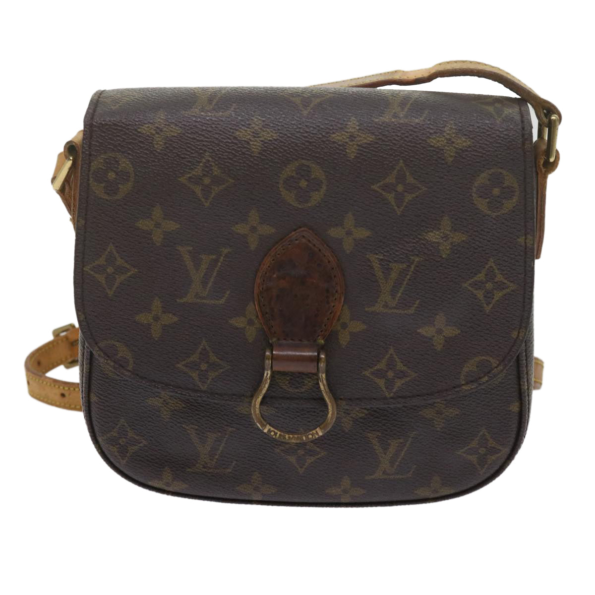 LOUIS VUITTON Monogram Saint Cloud MM Shoulder Bag M51243 LV Auth bs11069