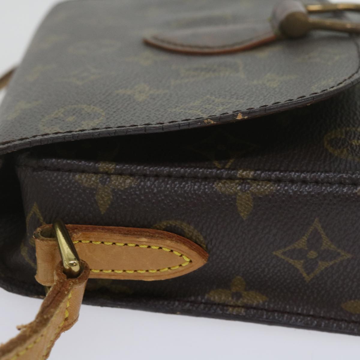 LOUIS VUITTON Monogram Saint Cloud MM Shoulder Bag M51243 LV Auth bs11069