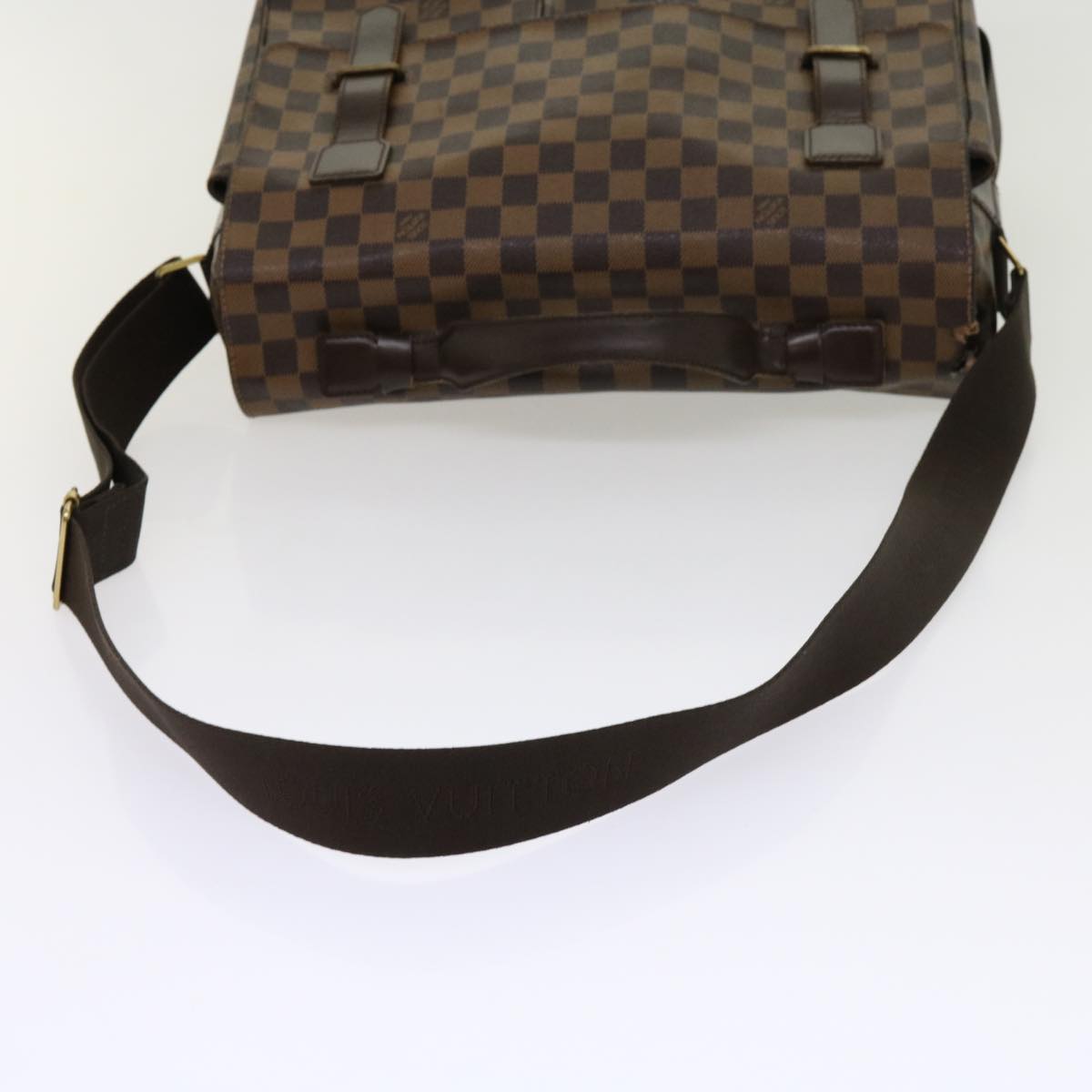 LOUIS VUITTON Damier Ebene Broadway Shoulder Bag N42270 LV Auth bs11070