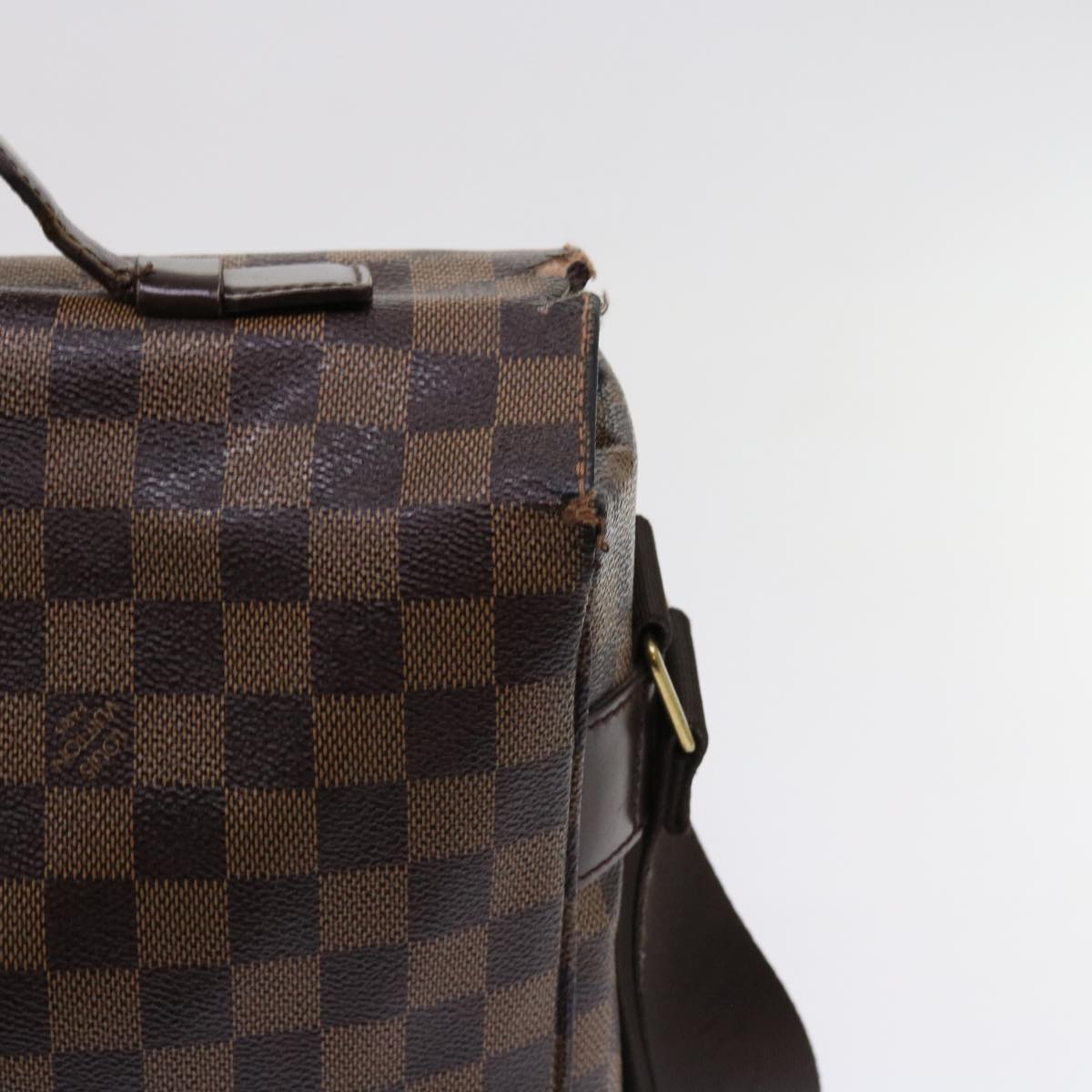 LOUIS VUITTON Damier Ebene Broadway Shoulder Bag N42270 LV Auth bs11070