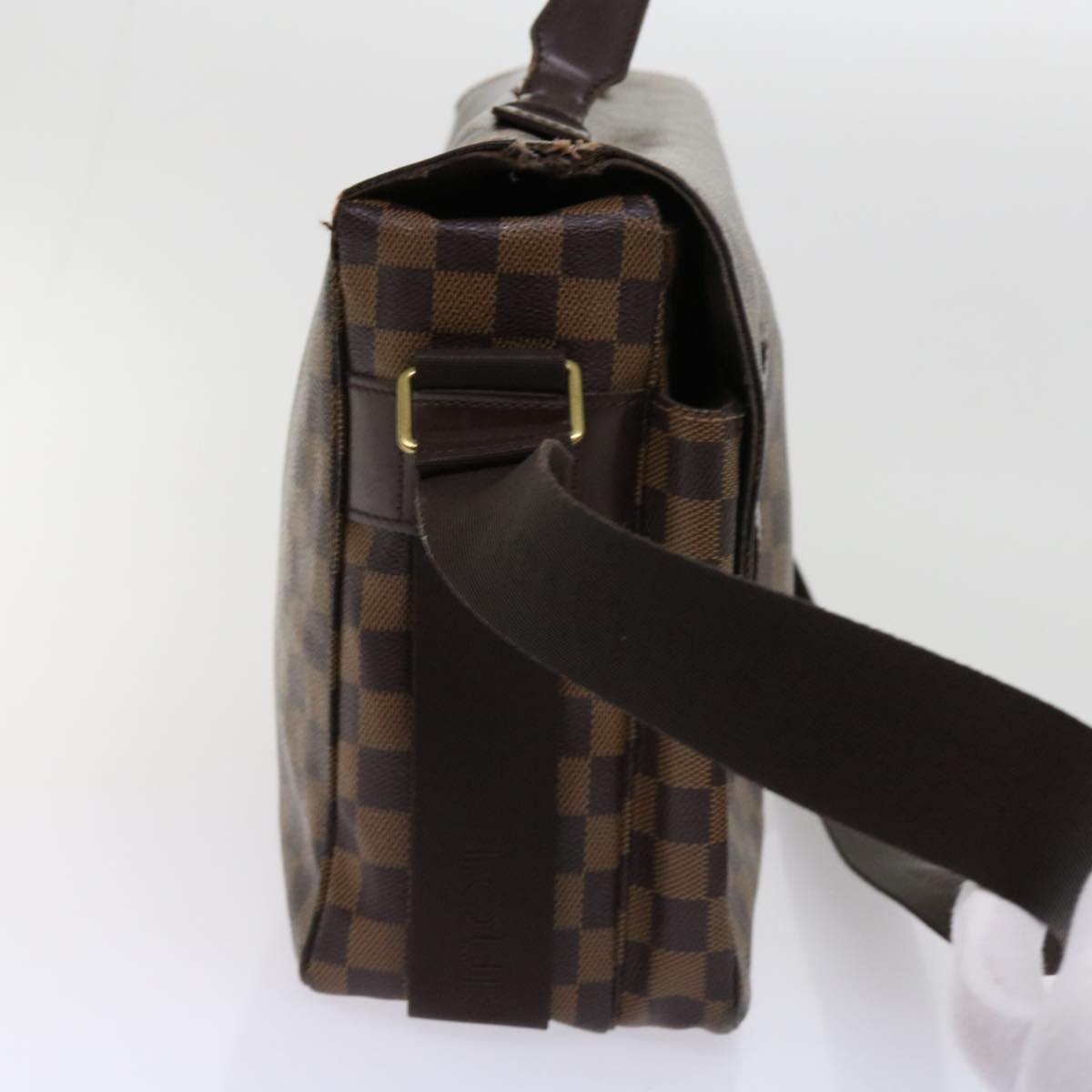 LOUIS VUITTON Damier Ebene Broadway Shoulder Bag N42270 LV Auth bs11070