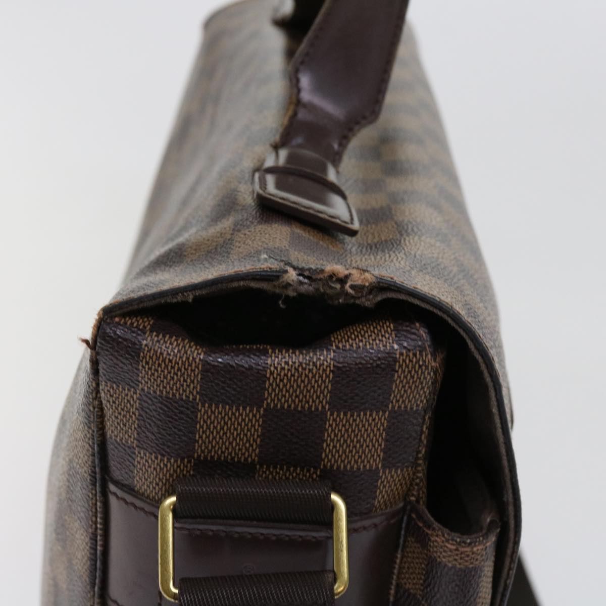 LOUIS VUITTON Damier Ebene Broadway Shoulder Bag N42270 LV Auth bs11070