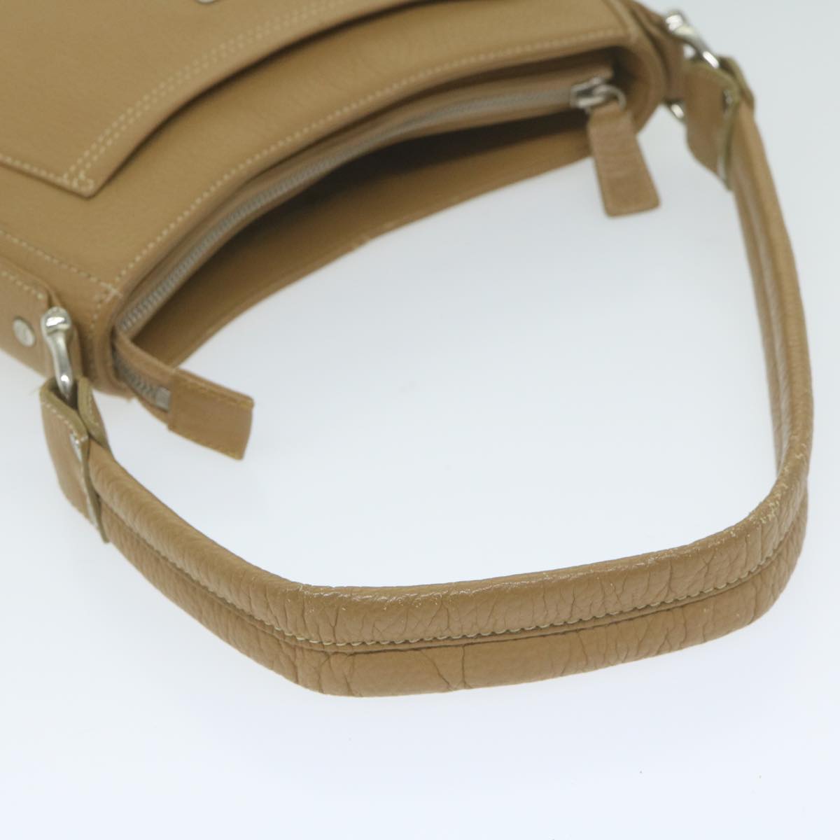 MCM Shoulder Bag Leather Brown Auth bs11078