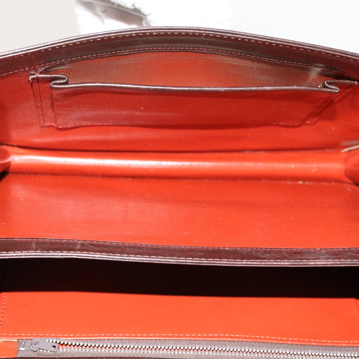 SAINT LAURENT Shoulder Bag Leather Brown Auth bs11089