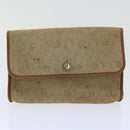 Christian Dior Trotter Canvas Pouch 2Set Brown Beige Auth bs11092-11