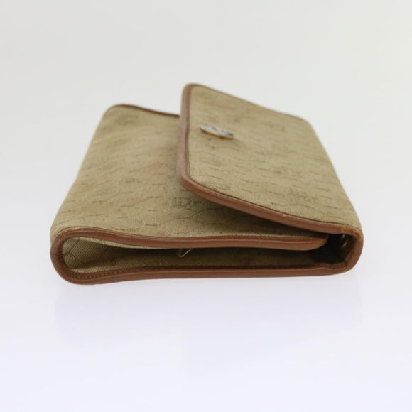 Christian Dior Trotter Canvas Pouch 2Set Brown Beige Auth bs11092