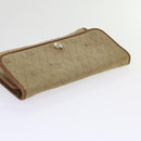 Christian Dior Trotter Canvas Pouch 2Set Brown Beige Auth bs11092-15