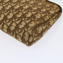 Christian Dior Trotter Canvas Pouch 2Set Brown Beige Auth bs11092-8