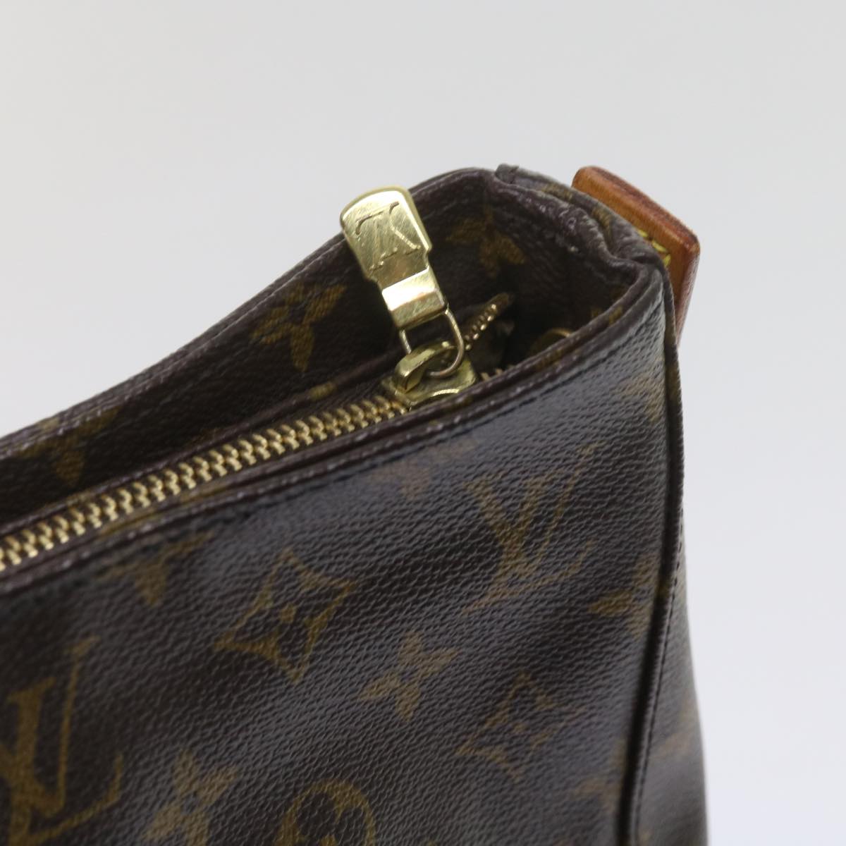 LOUIS VUITTON Monogram Looping GM Shoulder Bag M51145 LV Auth bs11120