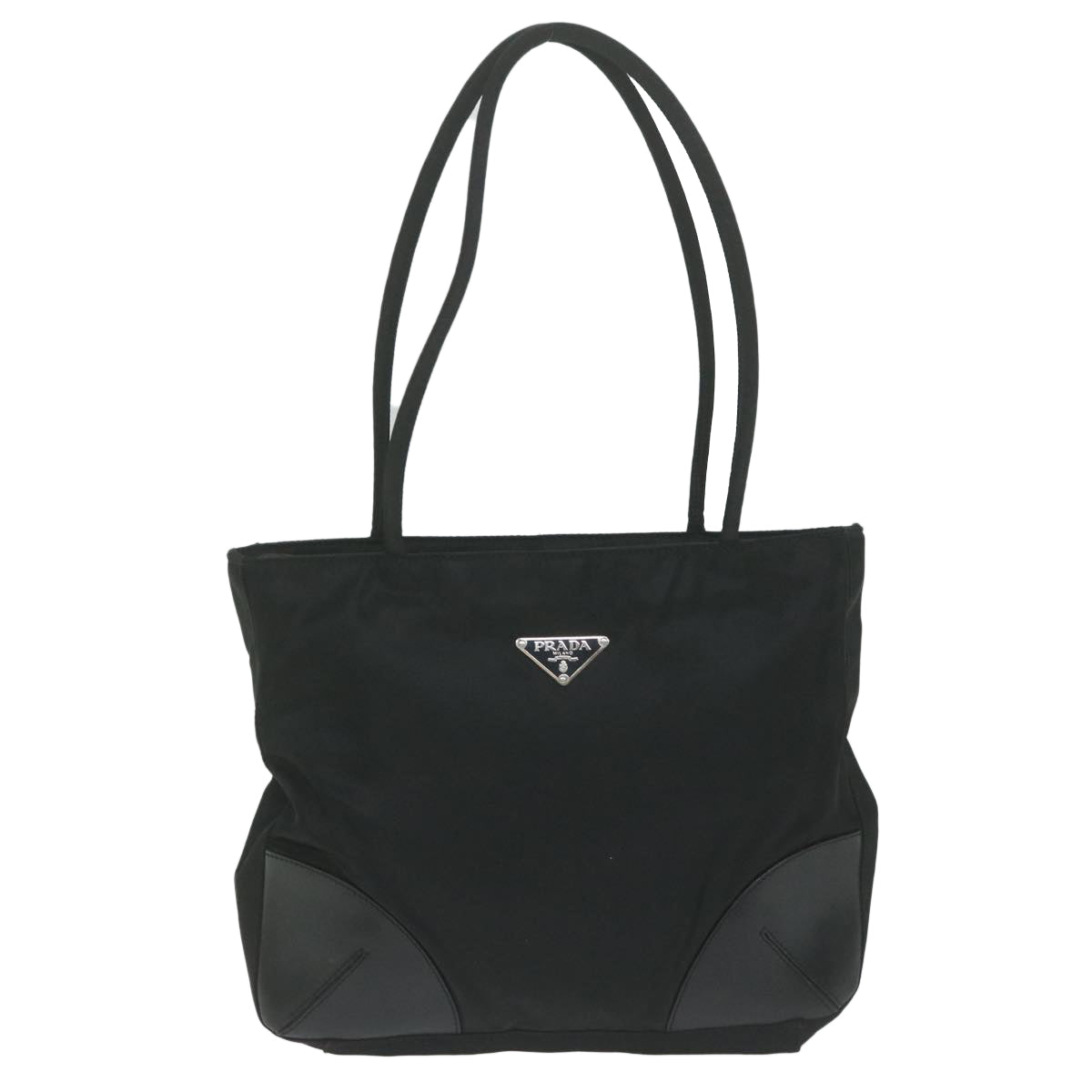 PRADA Shoulder Bag Nylon Black Auth bs11124