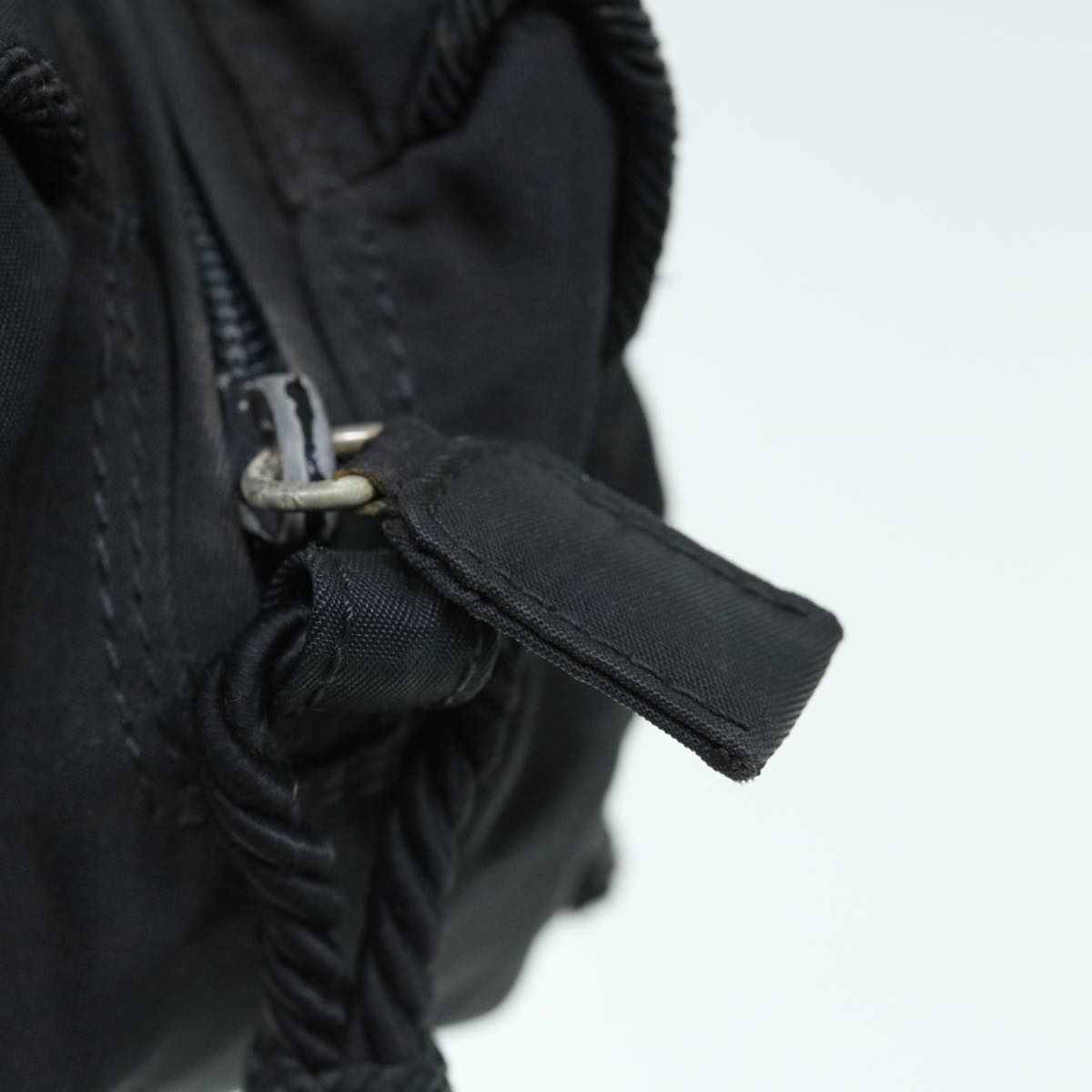 PRADA Shoulder Bag Nylon Black Auth bs11129