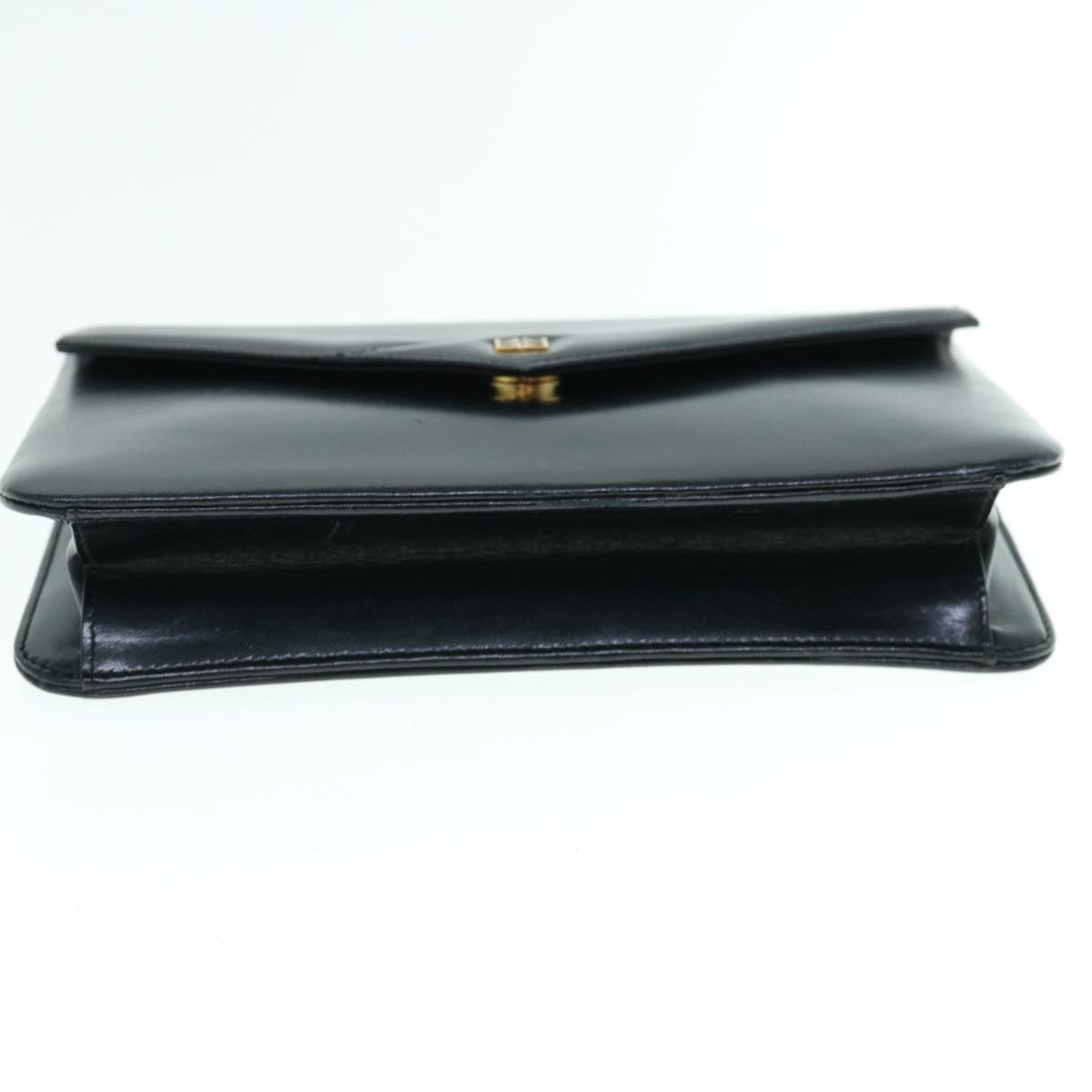 GIVENCHY Shoulder Bag Leather Black Auth bs11130