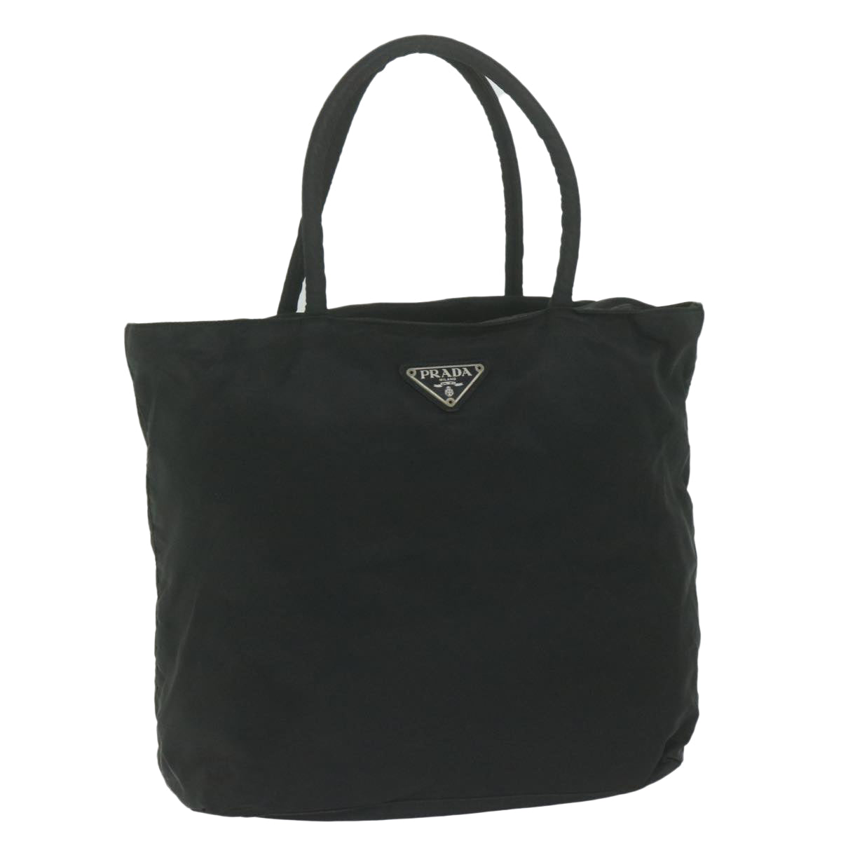 PRADA Hand Bag Nylon Black Auth bs11136