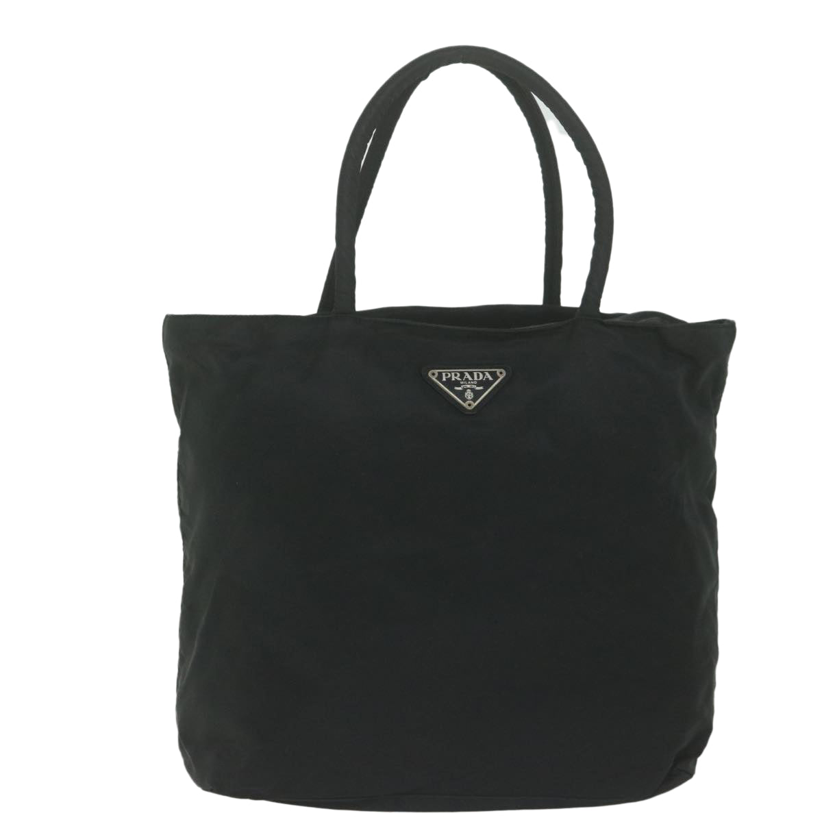 PRADA Hand Bag Nylon Black Auth bs11136