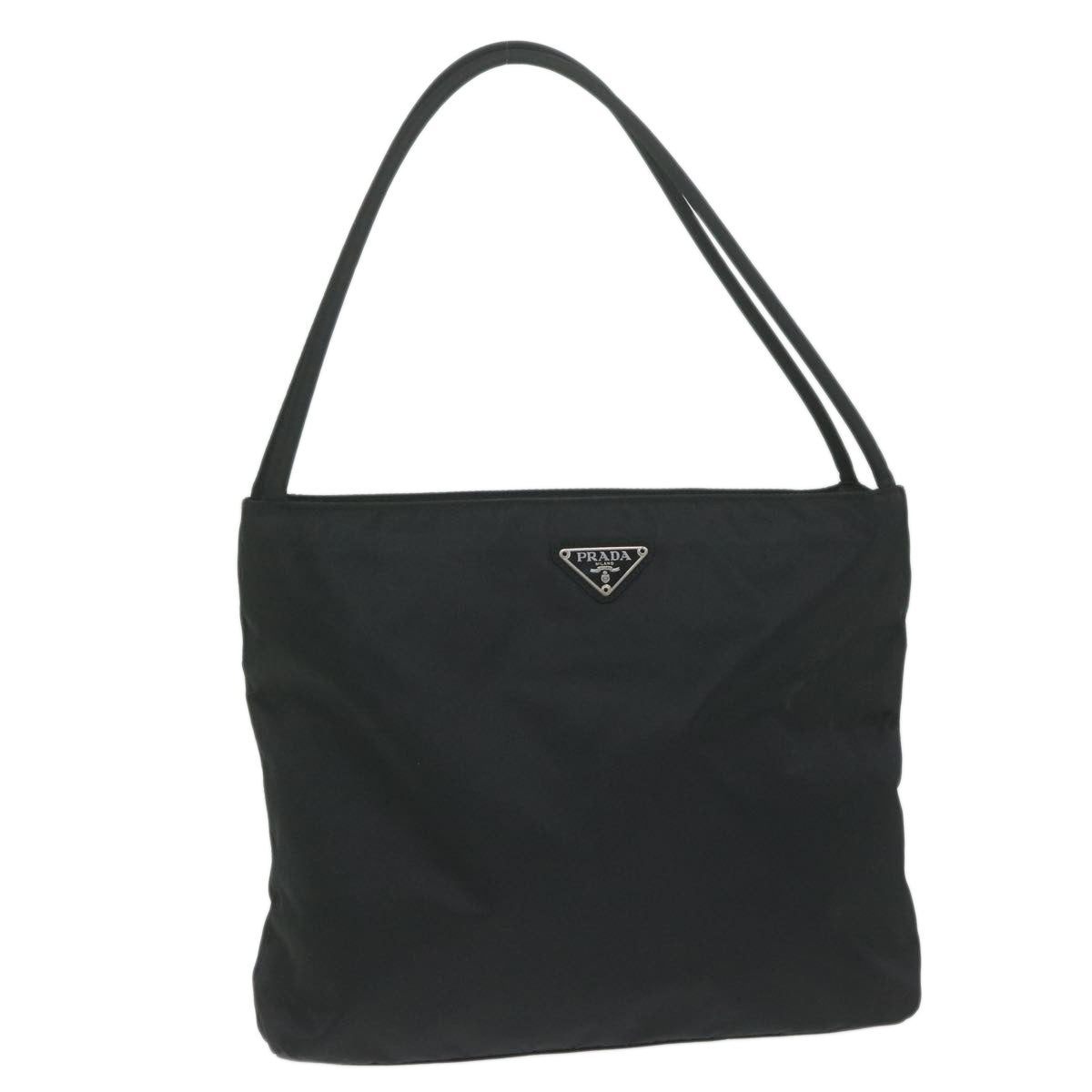 PRADA Shoulder Bag Nylon Black Auth bs11159