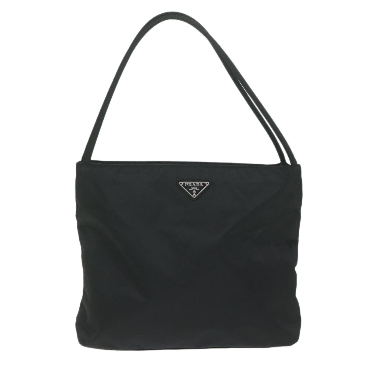 PRADA Shoulder Bag Nylon Black Auth bs11159