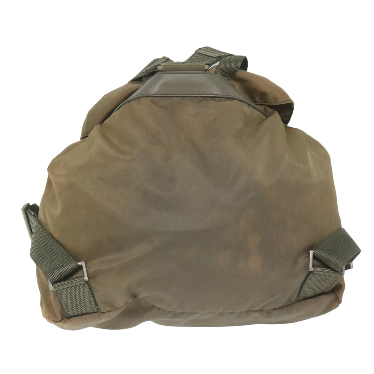 PRADA Backpack Nylon Khaki Auth bs11160