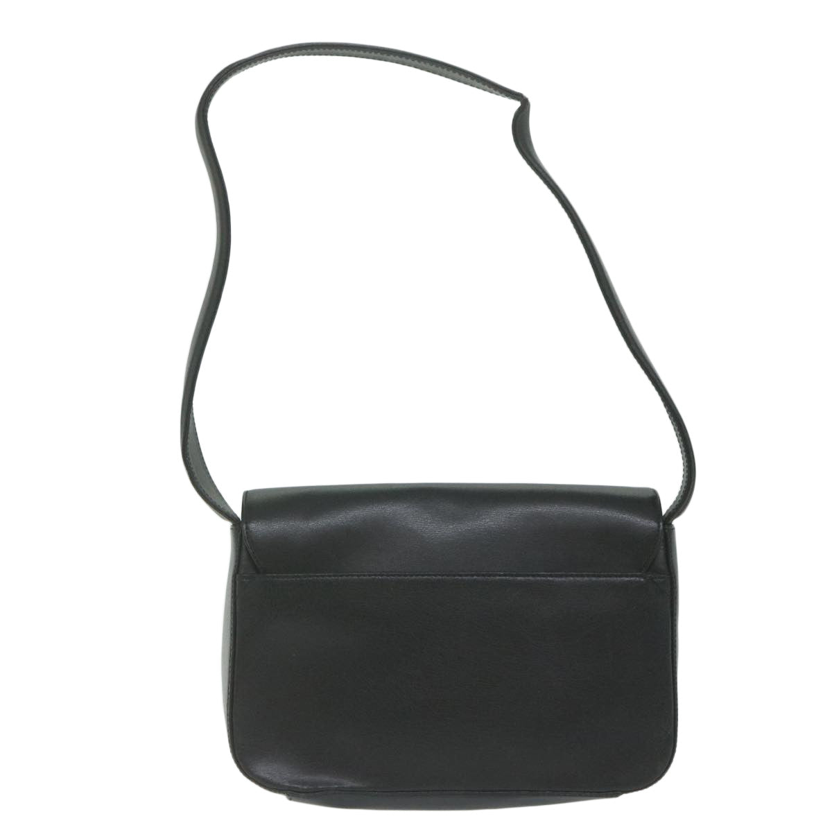 GIVENCHY Shoulder Bag Leather Black Auth bs11230
