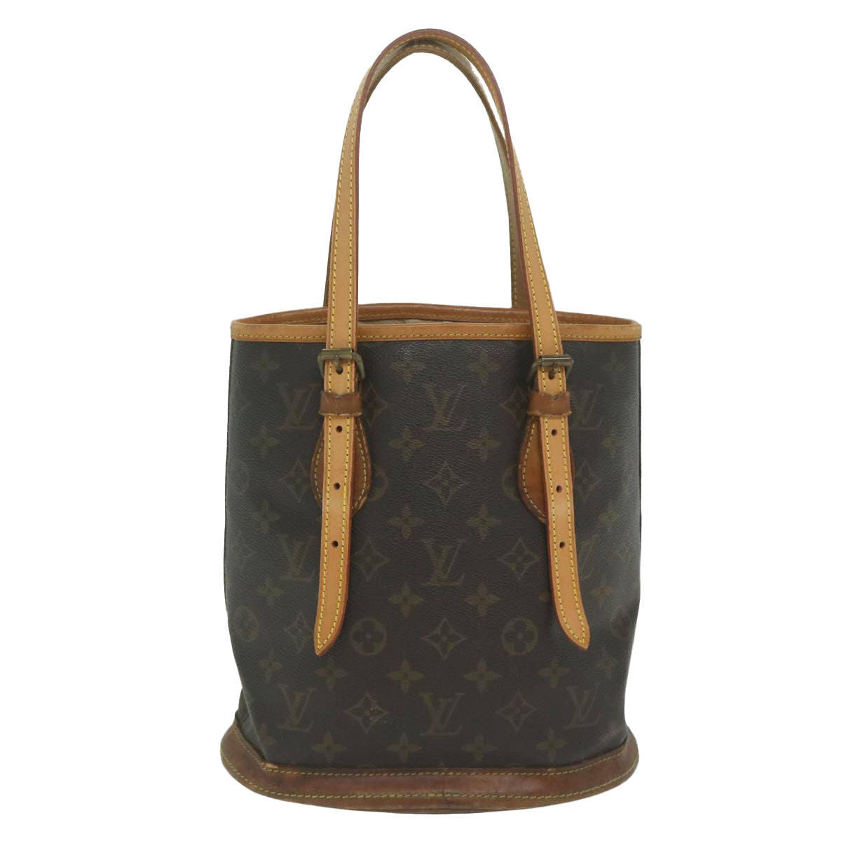 LOUIS VUITTON Monogram Bucket PM Shoulder Bag M42238 LV Auth bs11244