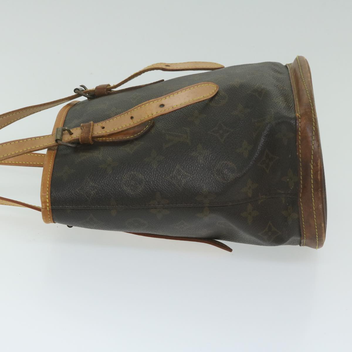 LOUIS VUITTON Monogram Bucket PM Shoulder Bag M42238 LV Auth bs11244