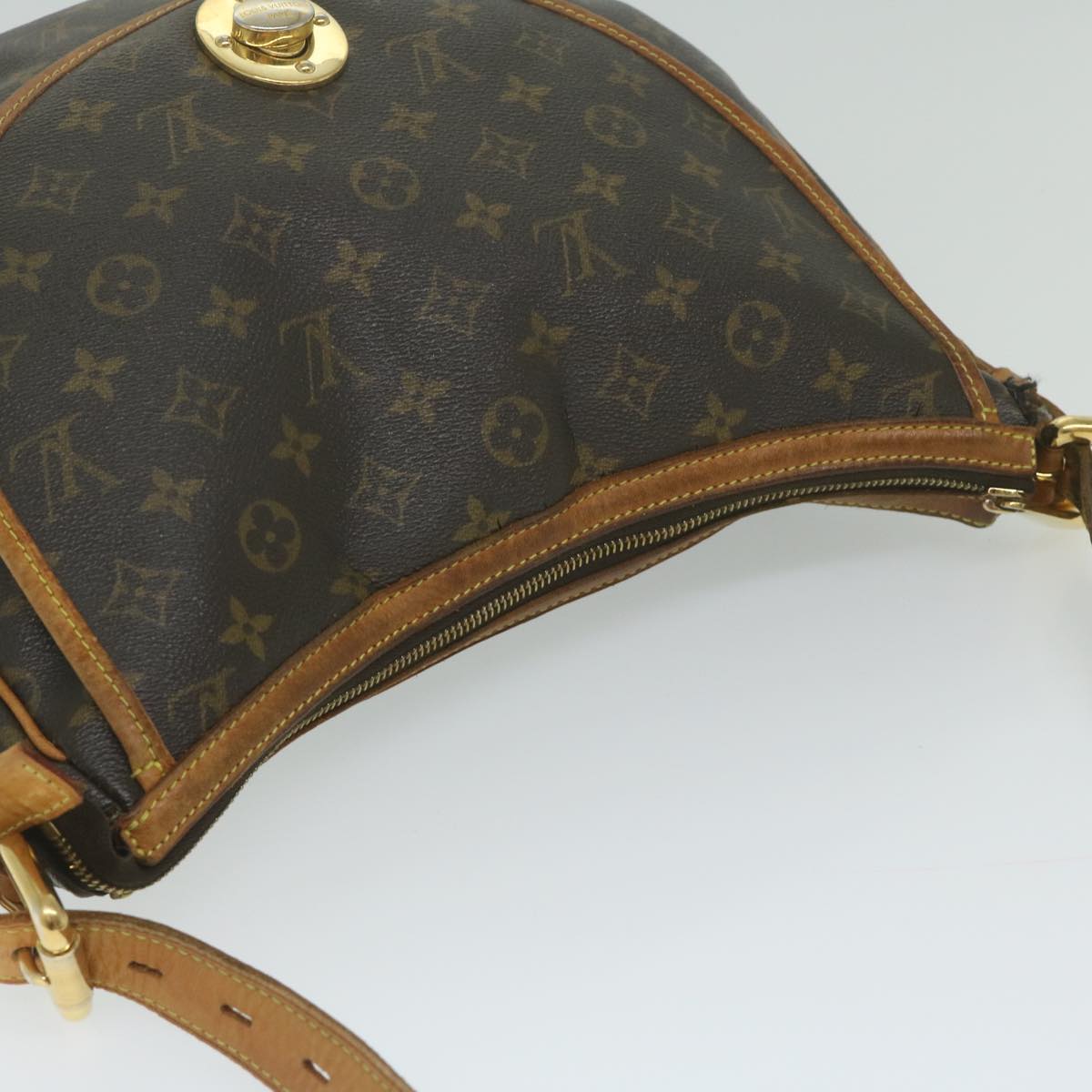 LOUIS VUITTON Monogram Tolum GM Shoulder Bag M40075 LV Auth bs11245