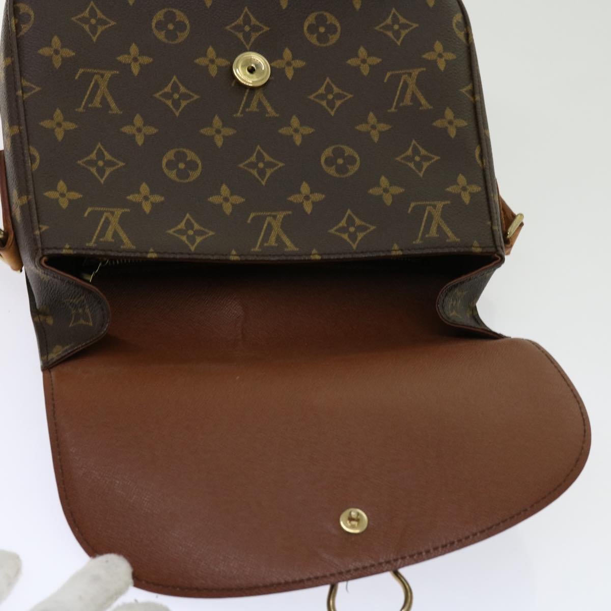 LOUIS VUITTON Monogram Saint Cloud GM Shoulder Bag M51242 LV Auth bs11251