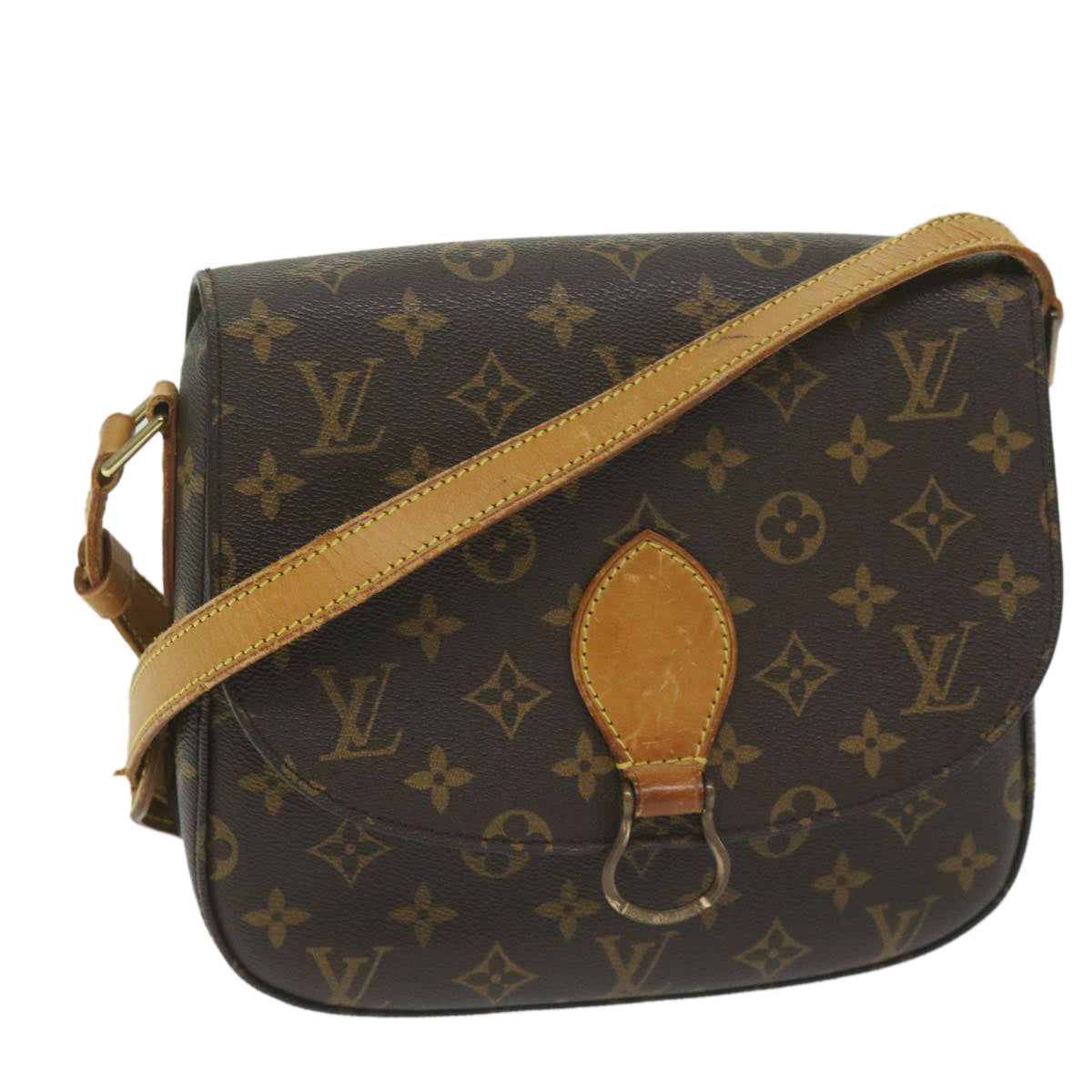 LOUIS VUITTON Monogram Saint Cloud GM Shoulder Bag M51242 LV Auth bs11271